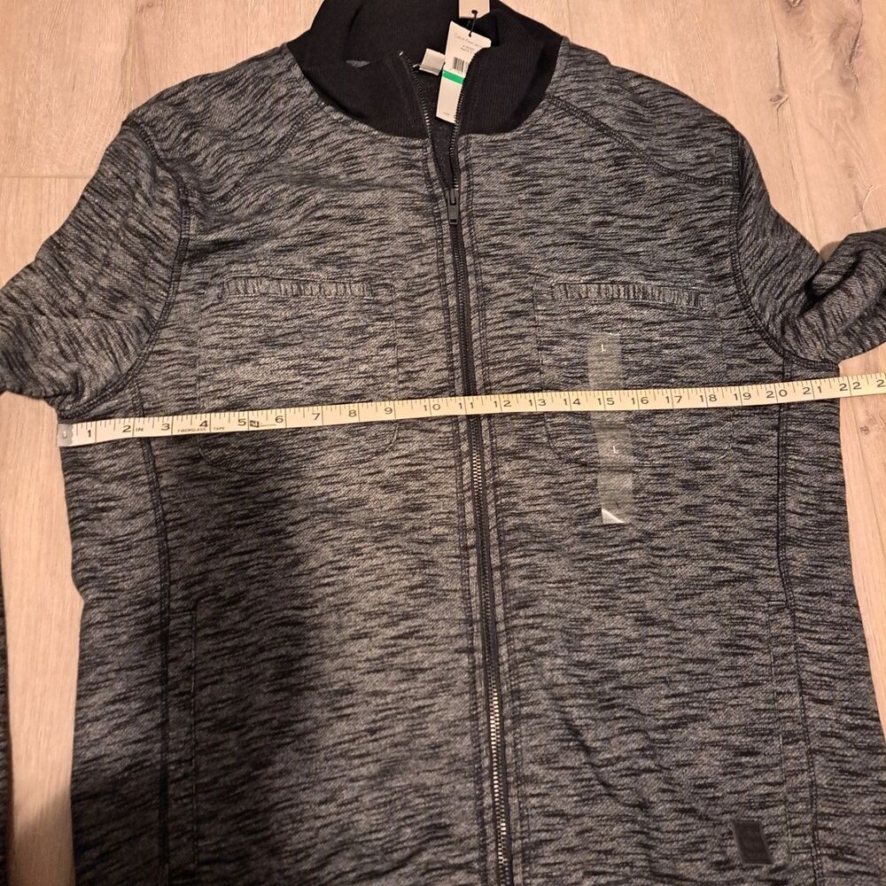 Calvin Klein Men's Med Grey Heathered Full Zip Hoodie Large NWT - Picture 9 of 12